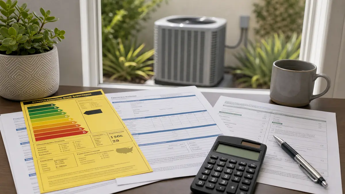 Illustration of SEER2 and rebates planning in Woodland Hills
